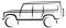 Dynamic vector illustration of a SUV 4WD car which can be used in off road conditions. Image can be used as logo or symbol of 4x4