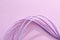 Dynamic wave shape colorful stripes pattern, pastel candy pink and purple gradient abstract background, barbiecore trend