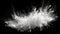 Dynamic White Powder Explosion. Generative AI