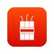 Dynamite explosives icon digital red