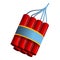 Dynamite pack icon, cartoon style