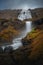 Dynjandi or Fjallfoss waterfall in north Iceland