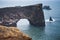 Dyrholaey arch. Scenic landscape, Iceland