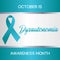 Dysautonomia awareness month vector illustration