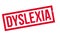 Dyslexia rubber stamp