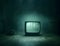 Dystopian Landscapes: Retro Television in a Dark Environment