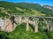 Dzhurdzhevich Bridge - concrete arch bridge across the river Tara in the north of Montenegro