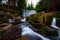 Dziki Wodospad - Wild Waterfall in a Giant Mountains, Karpacz, Poland. Long exposure shot