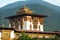 The Dzong Monastery in Bhutan Himalayas mountain