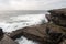 DÃºn Aonghasa and cliffs of Inishmore, Aran islands, county Galway, Ireland. Popular tourist landmark with stunning Irish nature