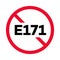 E 171 round prohibitory sign