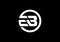 E  B  letter logo design, Modern Minimalist  Letters Vector Icon Logo