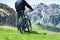 E Bike Bicycle In Austria. Mountain Ebike