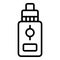 E cig bottle icon outline vector. Vape cigarette