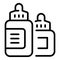 E cig bottle pack icon outline vector. Vape cigarette