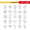 E-Commerce Black Line Icon - 25 Business Outline Icon Set