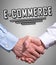 E-commerce concept with a handshake