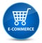 E-commerce elegant blue round button