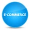E-commerce elegant cyan blue round button
