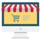 E commerce, eshop Color Isolated Vector icon which can be easily modified