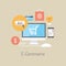 E-commerce flat illustration concept