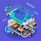 E-commerce Isometric Composition