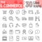 E commerce line icon set, Online store symbols