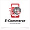 E-Commerce Mobile Logo Template Design Template