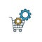 E-Commerce Optimization icon. Simple element from seo icons collection. Creative E-Commerce Optimization icon ui, ux, apps,