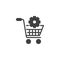 E-commerce optimization vector icon