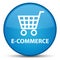 E-commerce special cyan blue round button