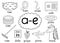 A-e digraph spelling rule black and white educational poster for kids with words