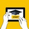 E-education and distance learning - tablet pc