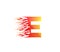 E Fire Creative Alphabet Logo Design Concept