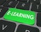 E-Learning Computer Keyboard Key Online Education School