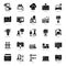 E Learning Glyph Icons Vectors Pack