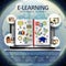 E-learning infographic elements