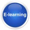 E-learning premium blue round button