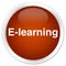 E-learning premium brown round button