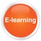 E-learning premium orange round button