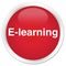 E-learning premium red round button