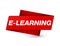 E-learning premium red tag sign