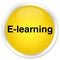 E-learning premium yellow round button