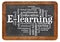 E-learning word cloud on blackboard