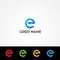 E Letter Electricity Logo Design
