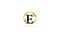 E letter linked rounded circle elegance monogram flourishes logotype