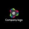 E letter video company vector logo design