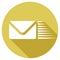 E-mail flat icon vector illustration