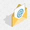 E-mail isometric icon