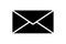 E-mail mail icon isolated envelope or message element button or symbol